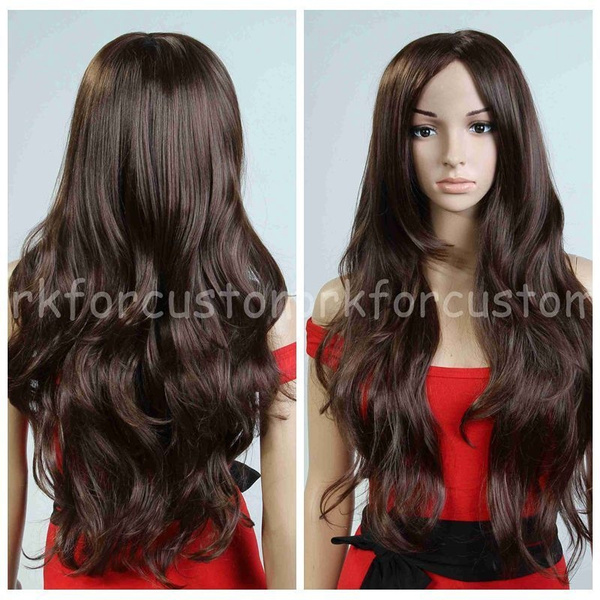 Fashion New sexy ladies women girls anime wig Natural Hair long brown wigs + cap | Wish Fashion New sexy ladies women girls anime wig Natural Hair long brown wigs + cap | Wish