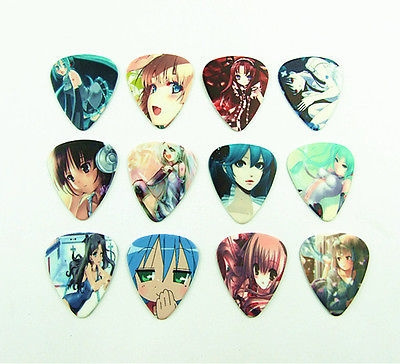 Soach 50pcs 046mm Guitar Picks Two Side Picks Exquisite High Quality  Design Earrings Pick Japanese Anime Picks Guitar  Guitar Parts   Accessories  AliExpress