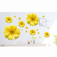 PVC wall stickers, Flowers, living room, Home & Living