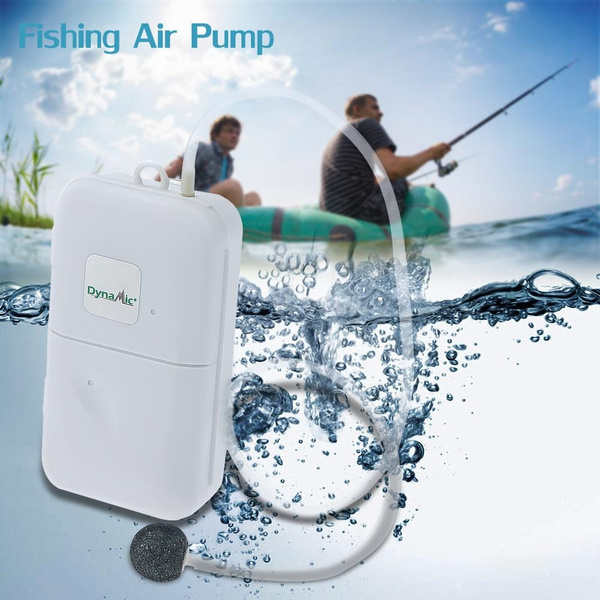 New Fashion Fishing Gear Portable Car Aquarium Tank Fish Aerator Oxygen  Multi Speed Air Pump Live Bait Fishing Water-resistant