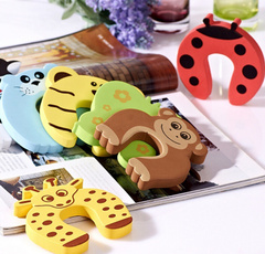 6 Pcs Baby Safety Foam Door Jammer Guard Finger Protector Stoppers Animal Designs