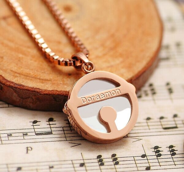 Gold Doraemon Bell Necklace Wish Gold Doraemon Bell Necklace Wish