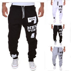 2017 NEW YORK Printed Men's Casual Pant Spring Fashion Men's Sports Trousers