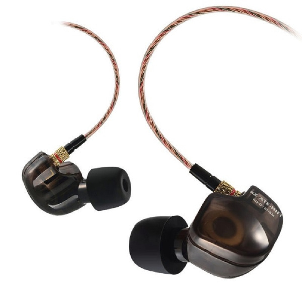 KZ ATE Copper Driver HIFI Ear Hook In Ear Earphones Sports Headset With Mic 