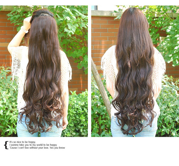 39inch Super Long one piece 6 clips in hair extensions amazing curl synthetic hair for full head | Wish 39inch Super Long one piece 6 clips in hair extensions amazing curl synthetic hair for full head | Wish
