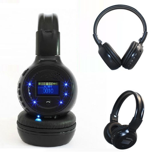 Digital Wireless Headband Bluetooth Headphone FM SD Stereo Music Player TF  Card Slot Zealot N65 headset earphone with LCD Display | Wish