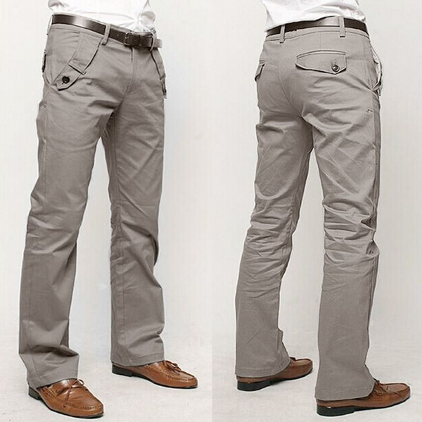 New men's fashion casual pants 100% cotton, high quality men's business  casual pants