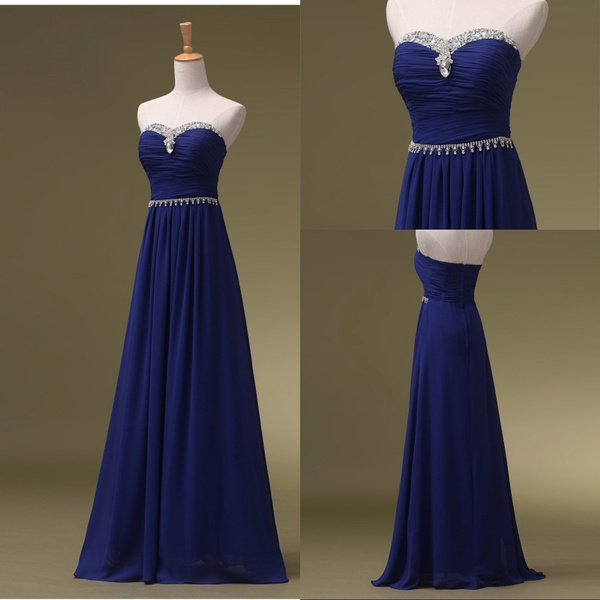 wish royal blue dress