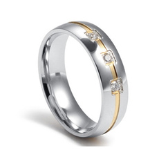 Steel, Fashion, wedding ring, titanium