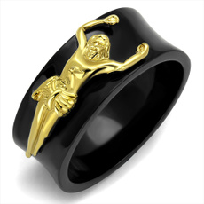 Steel, goldplated, Jewelry, gold