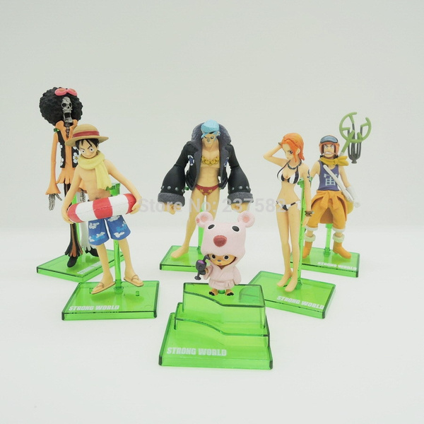 6pcs/lot 10cm japanese anime sex dolls one piece figures pvc Luffy Franky  Brook King Nam Model Collection Toy christmas gift | Wish