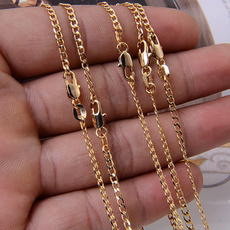 golden, Chain Necklace, Love, Joias
