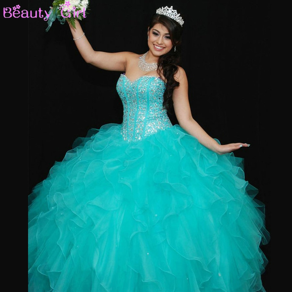 Turquoise Sweet 16 Dresses