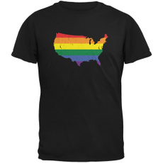 Mens T Shirt, Fashion, teesplu, rainbow