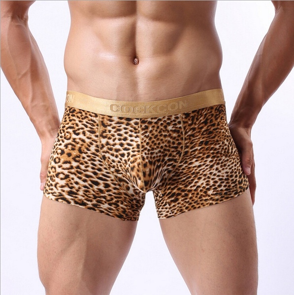 Animal Print Trunks for Men Boxer Briefs Mens Underwear