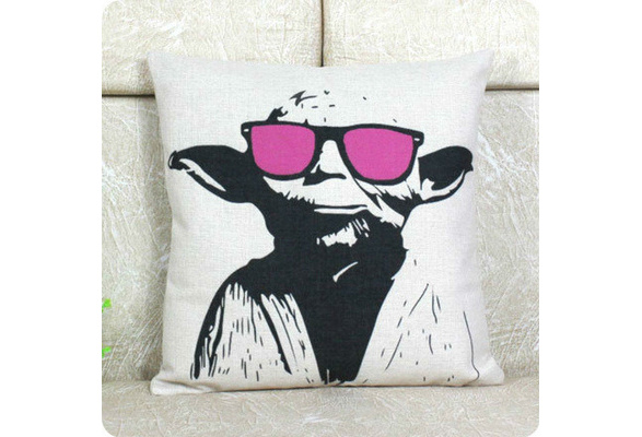 New Star Wars Baby Yoda Home Decorative Cotton Linen Square Throw Pillow  Case Cushion Cover Art Design 18X18 Inches(one Side) - AliExpress