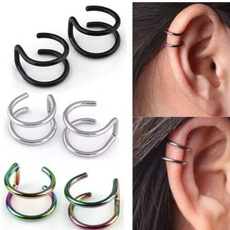 Men's Women's Clip-on Earrings Non-piercing Ear Cartilage Cuff Ear Drop Ear Clip