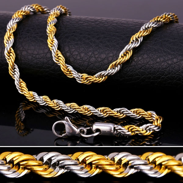 Stainless Steel 5mm Rope Chain 18 - 30