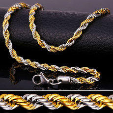 Steel, goldplated, Chain Necklace, Men