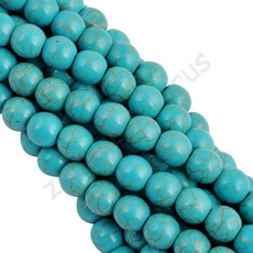Natural Turquoise Spacer Loose Beads Charms 4 6 8 10 12 14 mm