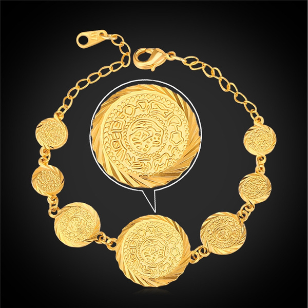 Money Coin Bracelet Bangles for Women Allah Bracelet Gold Color Ethiopian  Jewelry African Muslim Islam Bangle