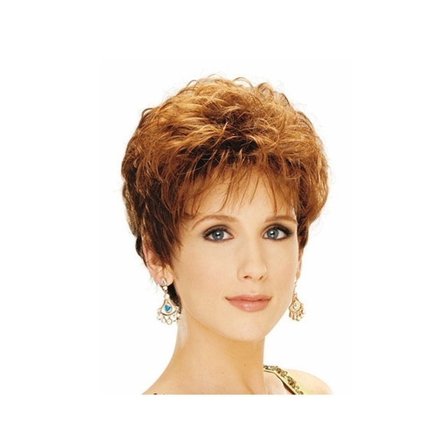 auburn pixie cut wig