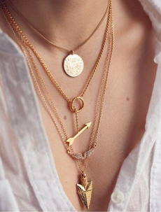 goldplated, Summer, Chain Necklace, Jewelry