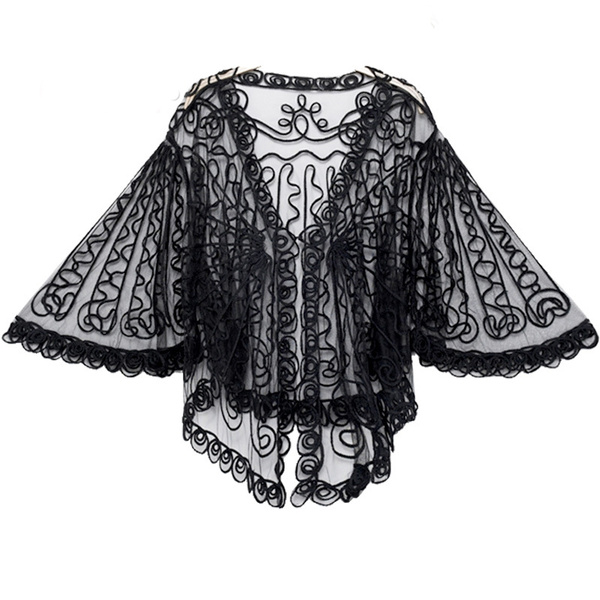 lace batwing top