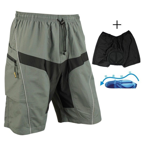 Santic Mens Padded Baggy Shorts Cycling 
