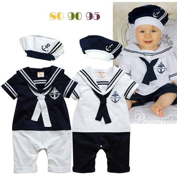 Sailor Romper Set with hat main image 1