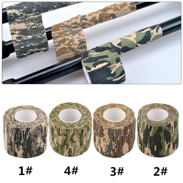 3 x Camo Camouflage Stealth Waterproof Tape Wrap Camping Hiking Outdoor Hunting 