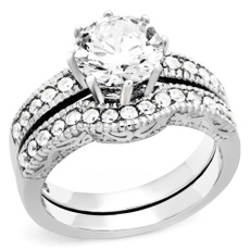 Steel, Stainless, Jewelry, Wedding