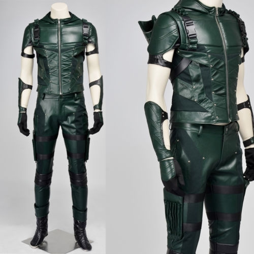 Green Arrow Season 4 Oliver Queen Top Grade Outfit Cosplay Costume Any Sizes