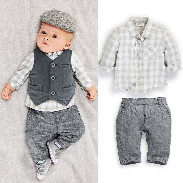 Baby boy 2025 grey dress pants