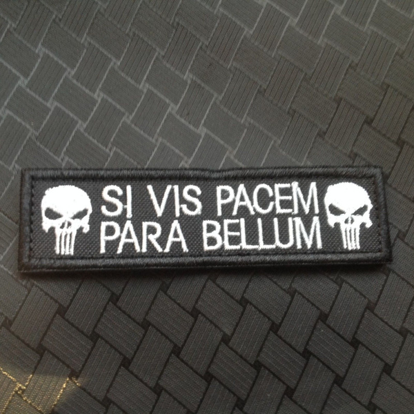 Si Vis Pacem Para Bellum Punisher Tactical Isaf Morale Swat Velcro Patch Wish Si Vis Pacem Para Bellum Punisher Tactical Isaf Morale Swat Velcro Patch Wish