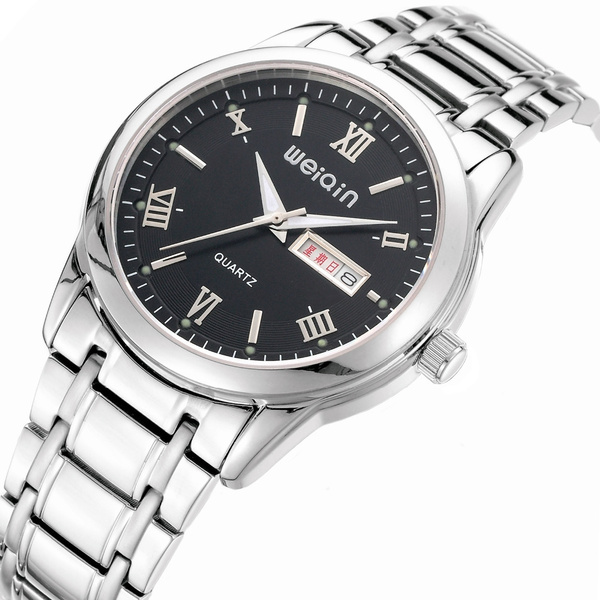 Acero Inoxidable Fino Lujo Numero Romano Casual Marca WEIQIN Cuarzo Relojes  De Hombre Vestido De Pulsera Reloj W2165 | Wish