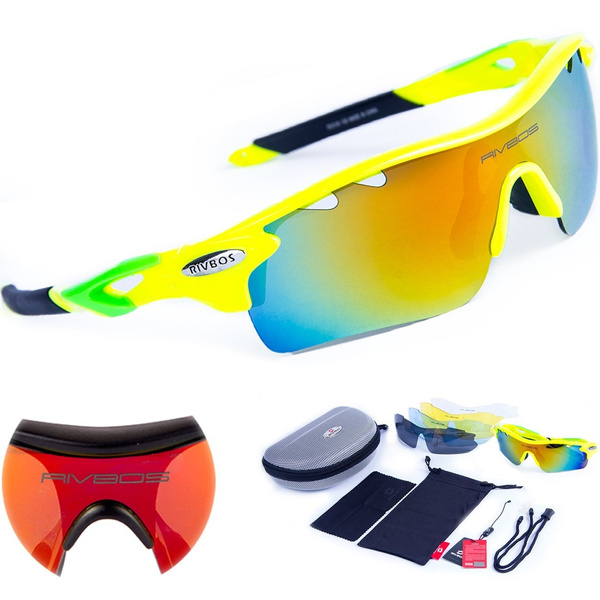 RIVBOS 801 POLARIZED Sports Sunglasses Cycling glasses with 5