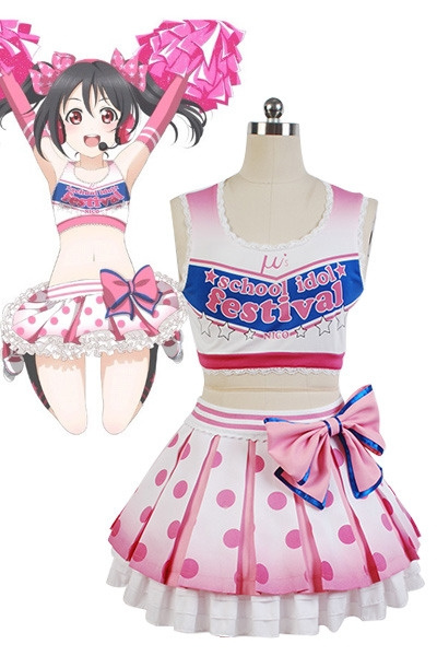 Love Live!COSplay Costume Cheerleader Dress Yazawa Nico/Niko Suit Outfit  Uniform | Wish