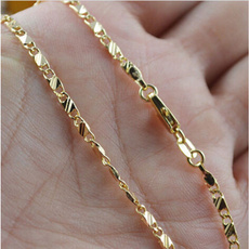 golden, Chain Necklace, 18k gold, Chain