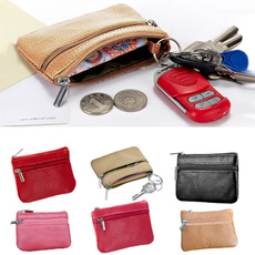 Zip, puleathercoinbag, Keys, portablebag