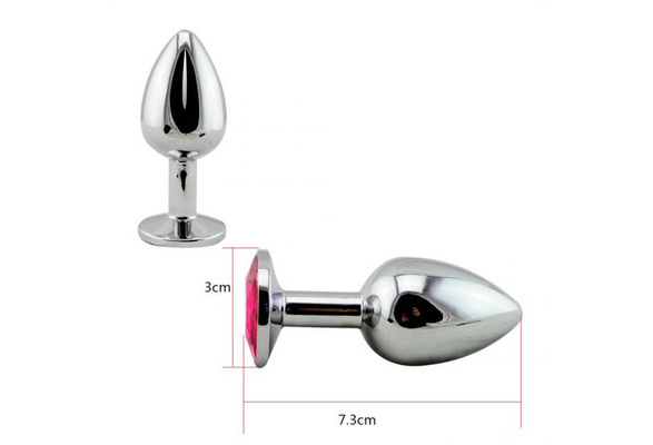 Portable Female Male Plug Metal Anal butt Crystal Rose Jewelry Stainless  Steel Small Size | Wish