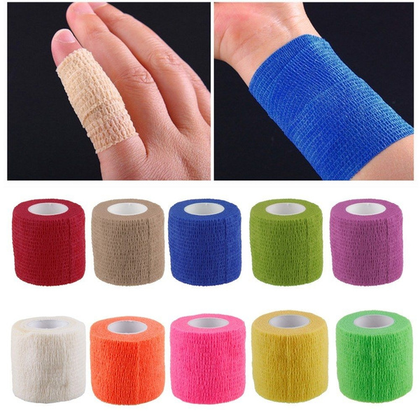 Kinesiology Self-Adhering Bandage Wraps Elastic Adhesive First Aid Tape Stretch 