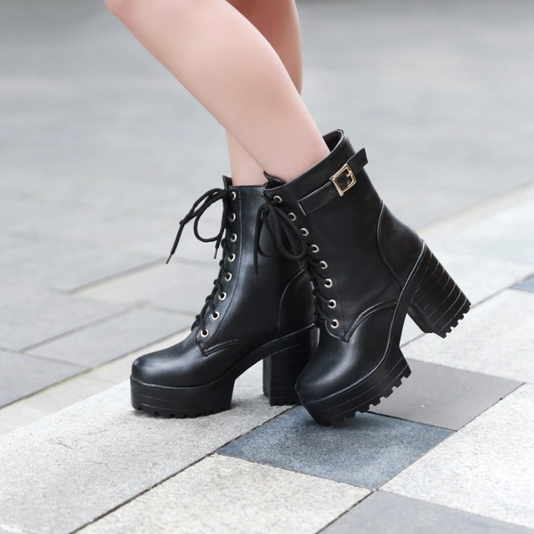 plus size goth boots