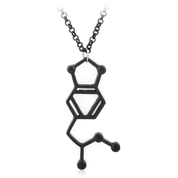 Geometric Structure Necklace Men&Women Fashion Pendant Necklace Friends Gifts 