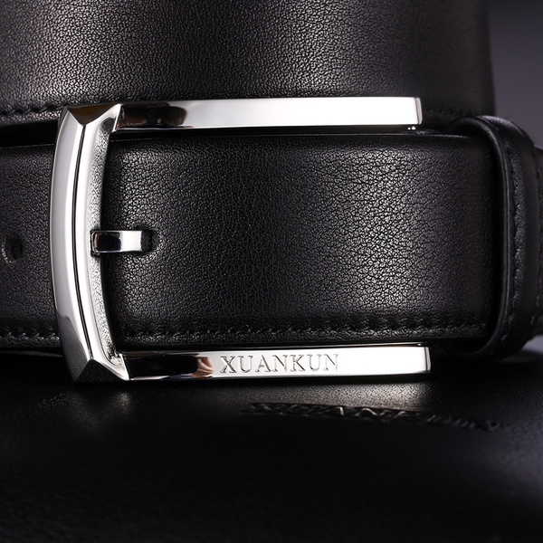 Xuankun Brand Besigner Men 100% Genuine Leather Luxury Business Pin ...