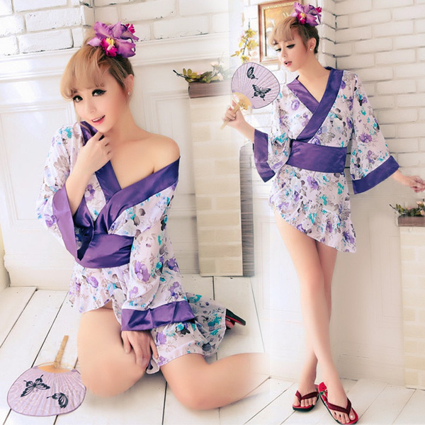 New women sexy lingerie Japanese kimono uniform temptation sexy suit