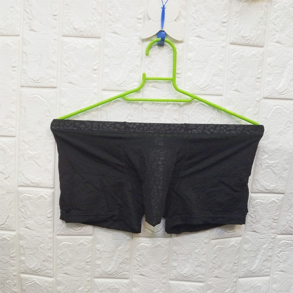 New Men's Sexy Jacquard Elephant Trunk Underwear Boxer Gym Briefs  Underpants