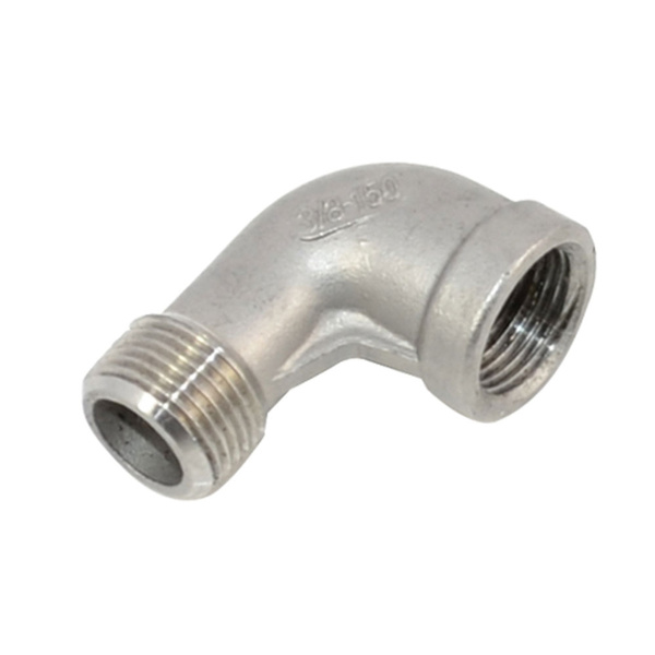 304SS 3/8" Female x 3/8" Male Street Elbow Threaded Pipe Fitting BSPT 