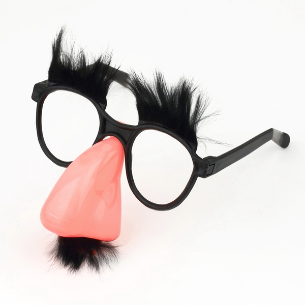 Glasses Mustache Fake Nose Clown Fancy Dress up Costume Props Fun Party  Favor - Bed Bath & Beyond - 23150491