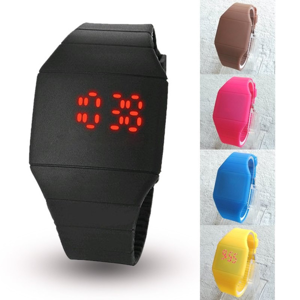 Rubber led shop watch